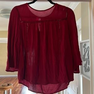 Maroon blouse
